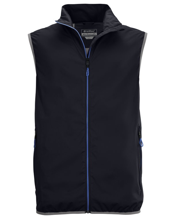 Killtec Softshellweste Trin (winddicht, wasserabweisend, PFC-frei, 2-Lagen) dunkelnavyblau Herren